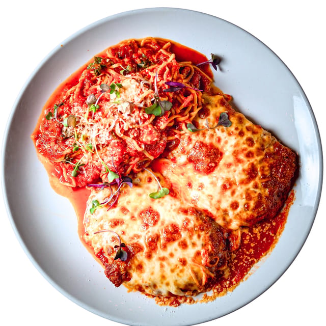 Eggplant Parmigiana.